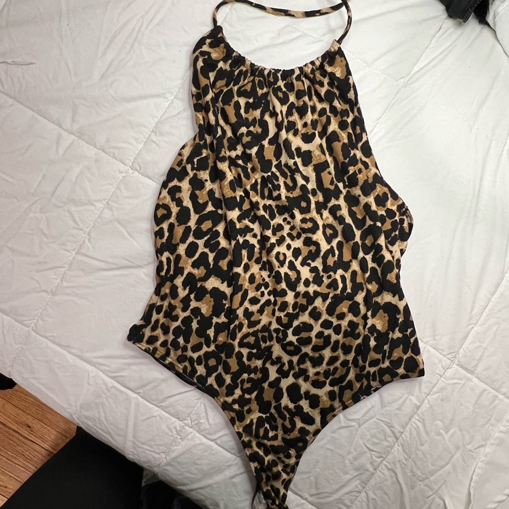 Animal print bodysuit
